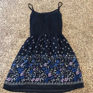 A beautiful navy blue dress